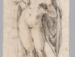 Bartholomeus Spranger, „Akt kobiecy z draperią (Wenus”), ok. 1605 (źródło: materiały prasowe organizatora)