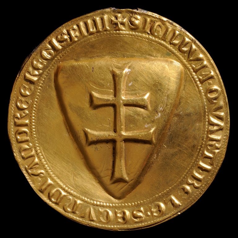 Złota Bulla króla Beli IV, 1235–1270, w zbiorach Magyar Nemzeti Múzeum (Węgierskie Muzeum Narodowe w Budapeszcie) (źródło: materiały prasowe organizatora)