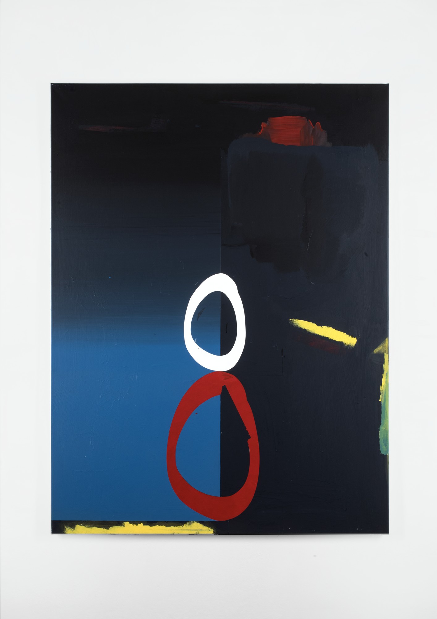 Robert Šalanda, „Rysa”, 2016, akryl / płótno, 160 x 110 cm (źródło: materiały prasowe organizatora)