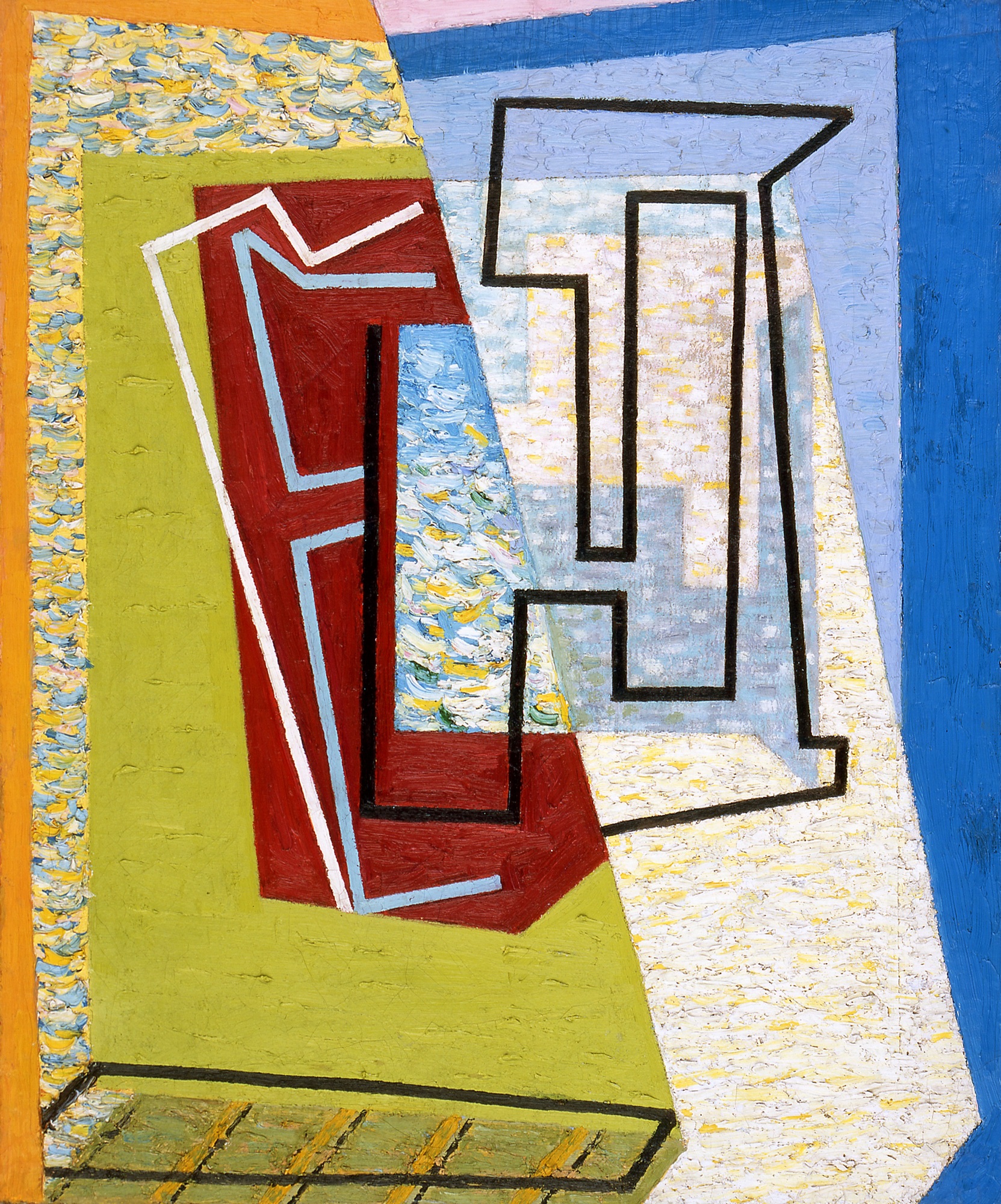 Władysław Strzemiński (1893–1952), „Okno”, 1948; olej, płótno; 71 x 58,5; dzięki uprzejmości Galerii Starmach; fot. Marek Gardulski, dzięki uprzejmości Galerii Starmach (źródło: materiały prasowe organizatora)