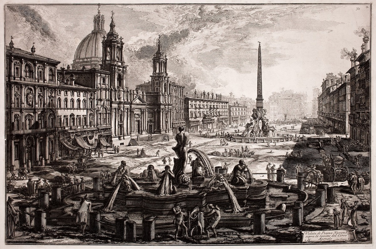 Giovanni Battista Piranesi, „Rzym – Piazza Navona”, 1773 (źródło: materiały prasowe organizatora)