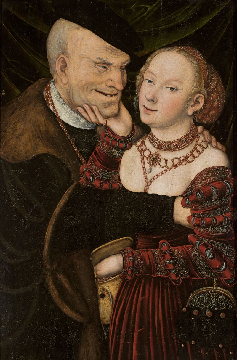 Lucas Cranach st., warsztat, „Niedobrana para”, ok. 1537, Muzeum Narodowe w Warszawie (źródło: materiały prasowe organizatora)