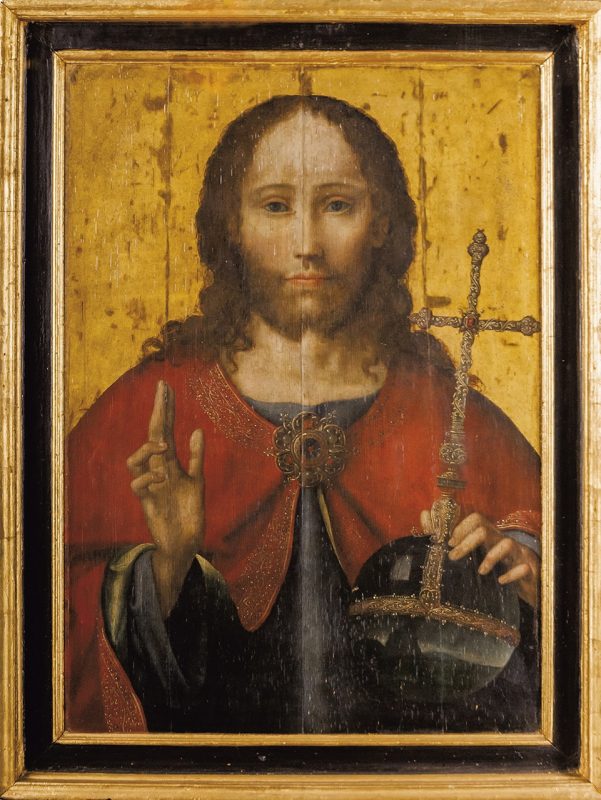 Joos van Cleve, warsztat, „Salvator Mundi”, 1. ćw. XVI w., fot. Muzeum Diecezjalne w Opolu (źródło: materiały prasowe organizatora)