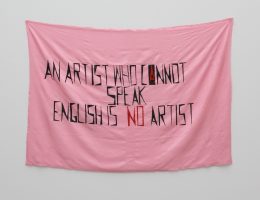 Mladen Stilnović, „An Artist Who Cannot Speak English is No Artist”, 1992 (źródło: materiały prasowe organizatora)