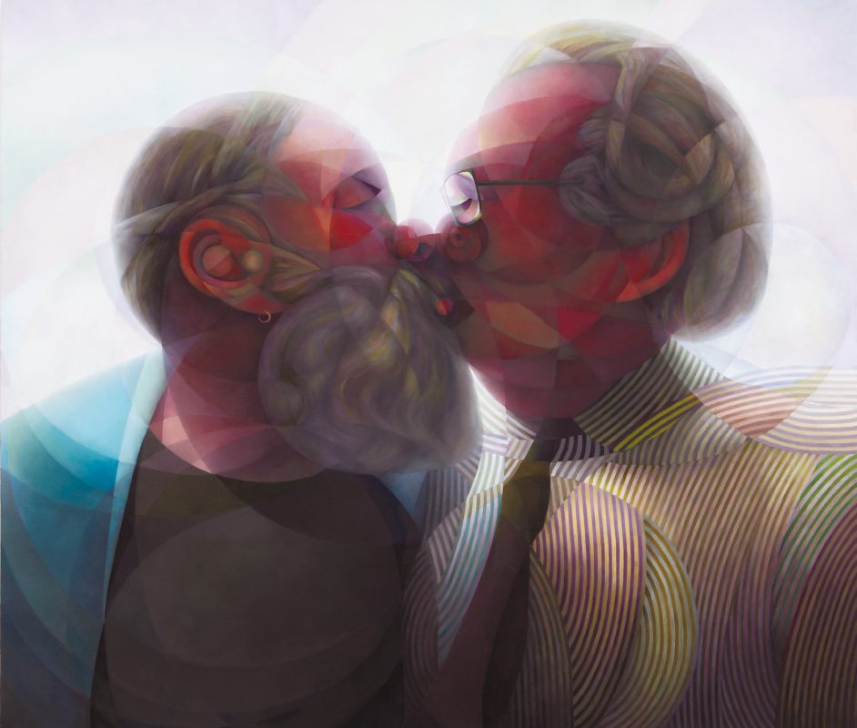 Anna Ostoya, „Pocałunek (2)”, 2011–2013, olej, płótno, fot. dzięki uprzejmości artystki i Bortolami Gallery, Nowy Jork (źródło: materiały prasowe organizatora)