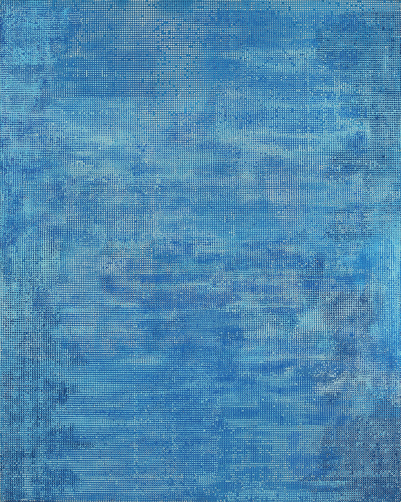 Konrad Kwas, „waves of water”, akryl na płótnie, 92 x 73 cm, 2009 (źródło: materiały prasowe organizatora)