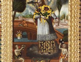 „Święty Jan Nepomucen”, autor nieznany, Cuzco, XVIII w. © Colección Barbosa-Stern (źródło: materiały prasowe organizatora)