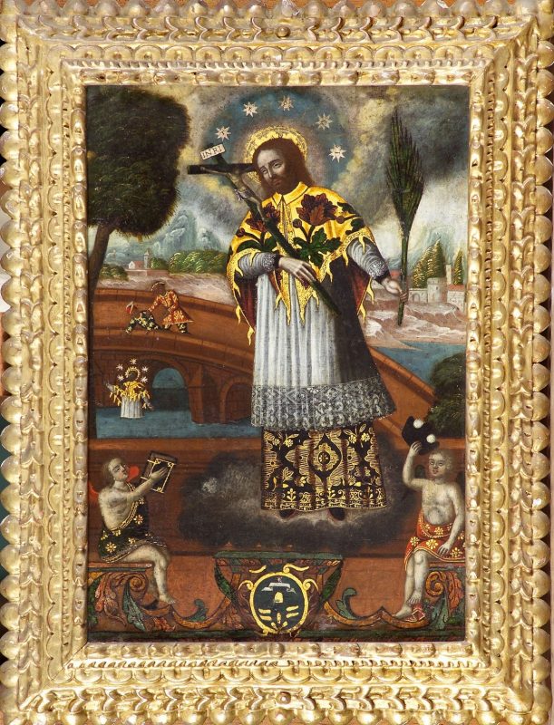 „Święty Jan Nepomucen”, autor nieznany, Cuzco, XVIII w. © Colección Barbosa-Stern (źródło: materiały prasowe organizatora)