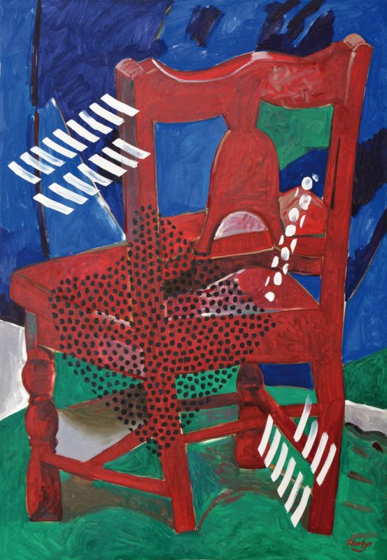 Wojciech Fangor, „Krzesło czerwone”, 1993 (źródło: materiały prasowe organizatora)