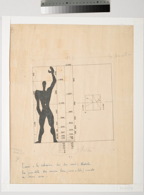 Jerzy Sołtan, „Modulor. Studium nowego systemu wymiarowania, opracowane w pracowni Le Corbusiera”, 1948, kolekcja Muzeum ASP w Warszawie (źródło: materiały prasowe organizatora)
