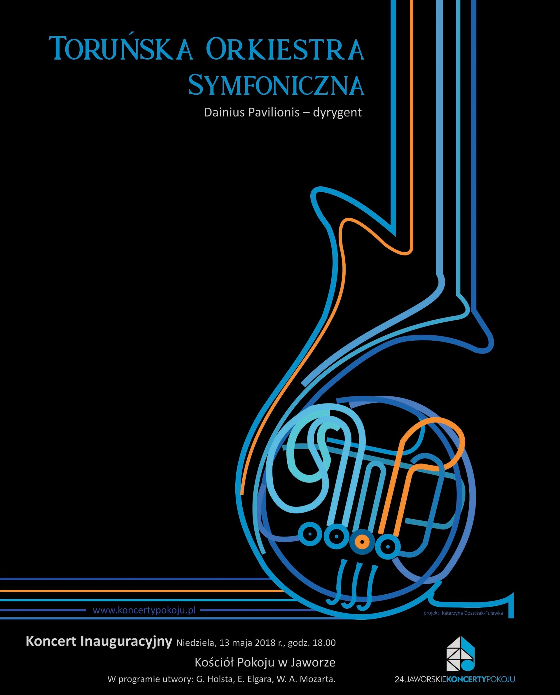 Toruńska Orkiestra Symfoniczna, plakat (źródło: materiały prasowe organizatora)