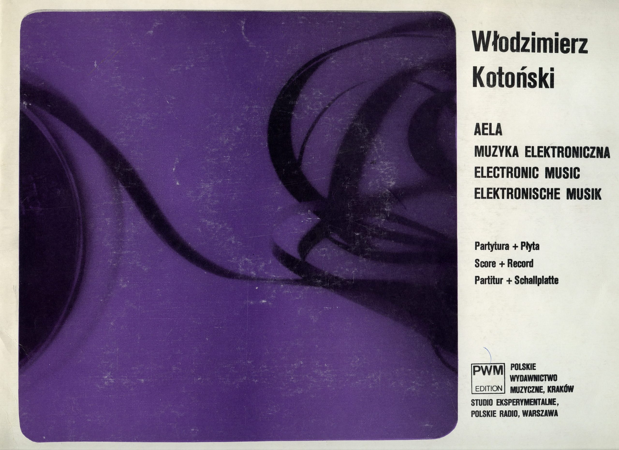 Włodzimierz Kotoński, AELA, okładka publikacji partytury, 1970, Polskie Wydawnictwo Muzyczne (źródło: materiały prasowe organizatora)