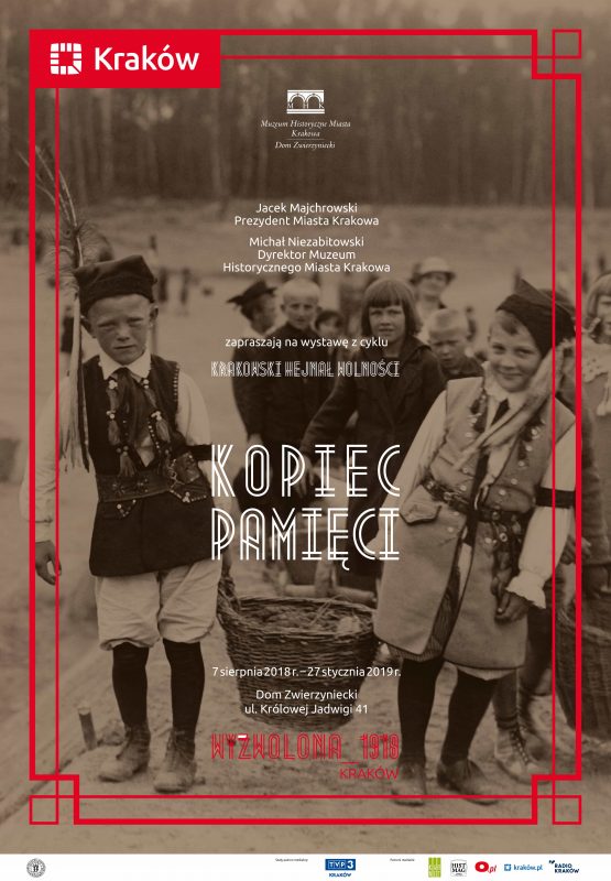 Plakat wystawy „Krakowski Hejnał Wolności: Kopiec pamięci”, Muzeum Historyczne Miasta Krakowa (źródło: materiały prasowe organizatorów)
