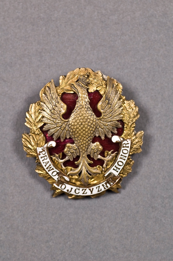 Odznaka adwokacka Prawo Ojczyzna Honor, Polska, 1924–1929, mosiądz, emalia, bicie, fot. © MNG (źródło: materiały prasowe organizatorów)