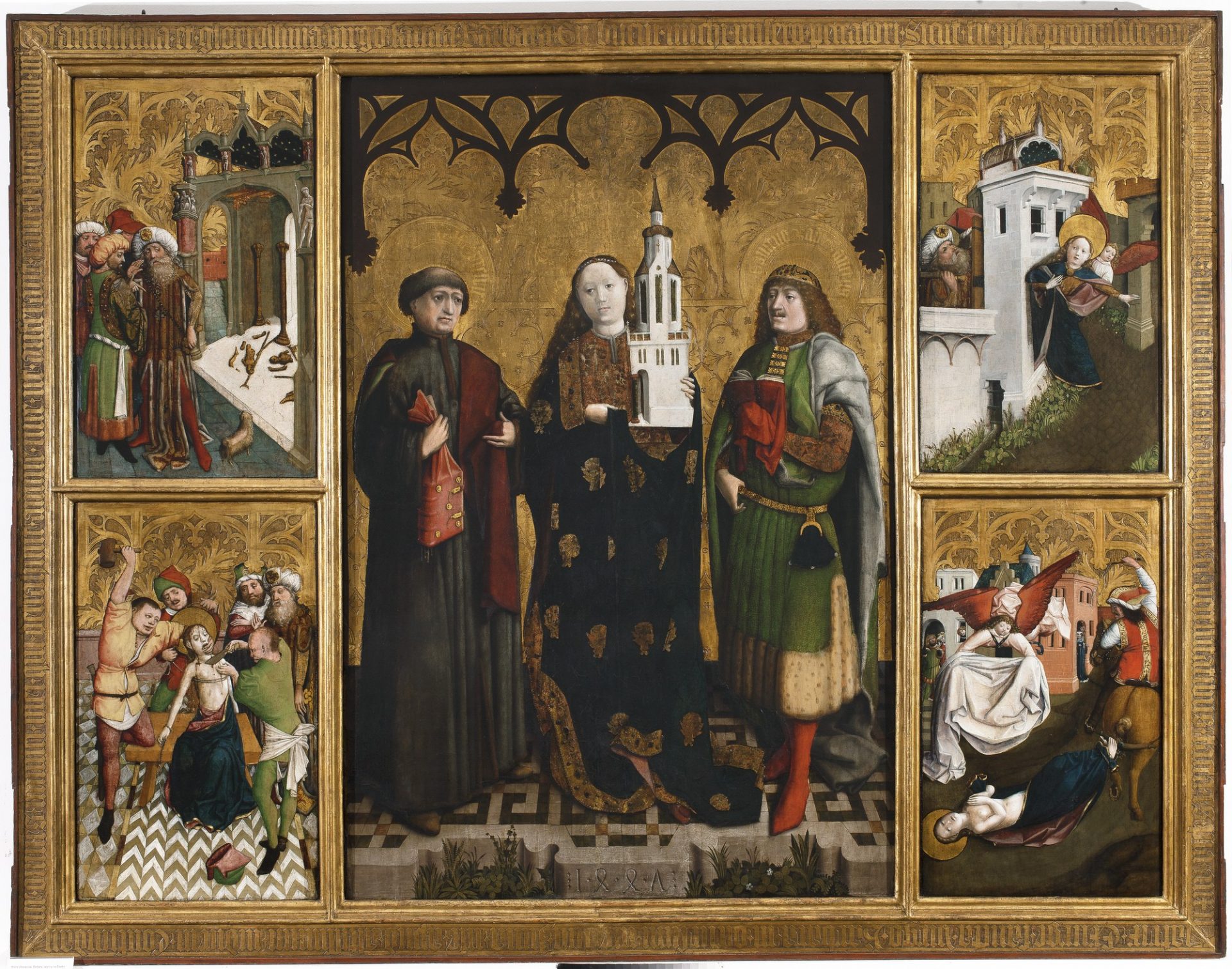 Wilhelm Kalteysen von Oche, „Ołtarz św. Barbary”, środkowa tablica, 1447 r., Muzeum Narodowe w Warszawie (źródło: materiały prasowe organizatorów)