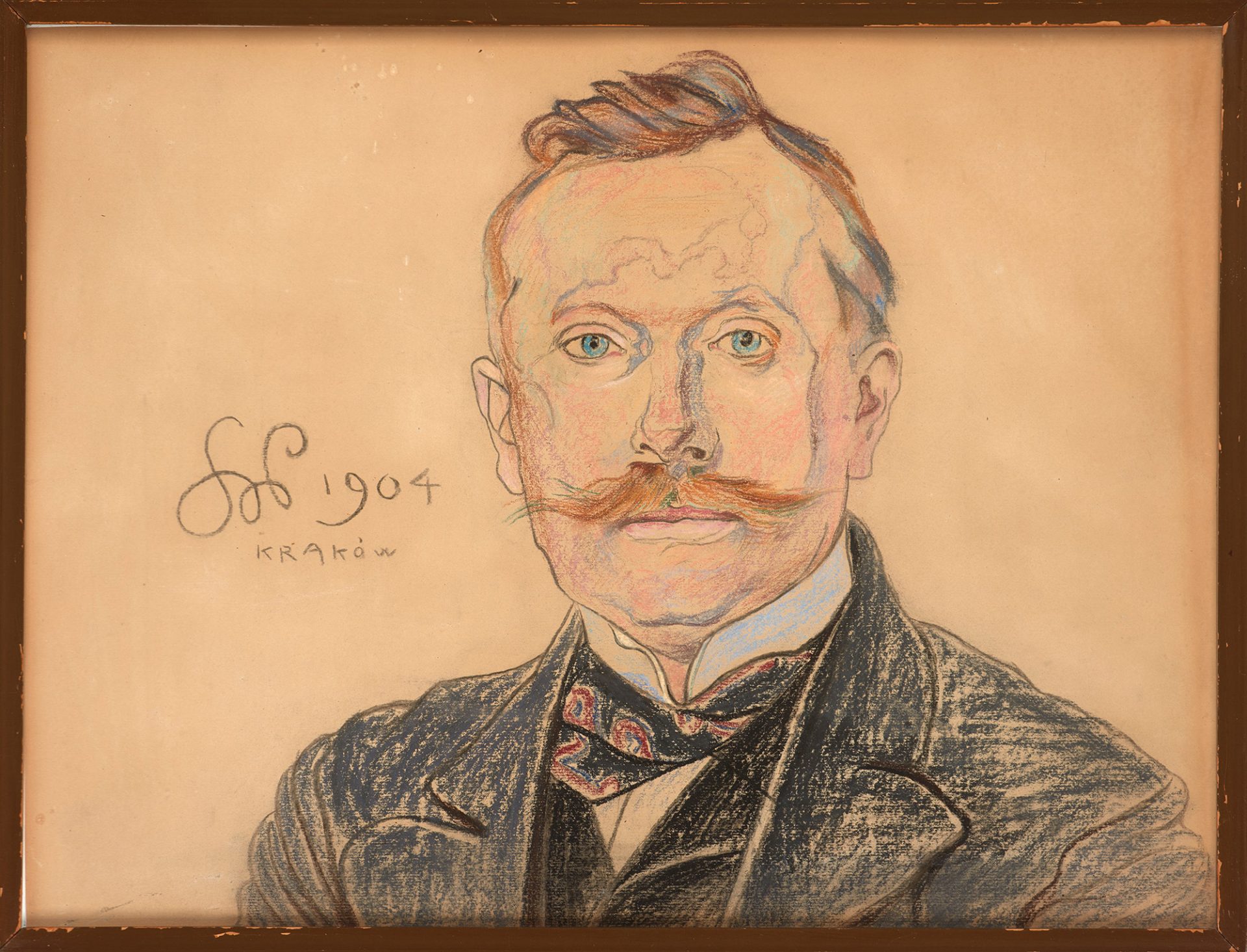 Stanisław Wyspiański, Portret doktora Jana Raczyńskiego, 1904. Pastel, papier, 61,5 x 46,5 cm