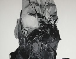 Bartek Jarmolinski, Odpad 3, akryl, płótno, 110 × 100 cm (Źródło: materiały prasowe organizatora)