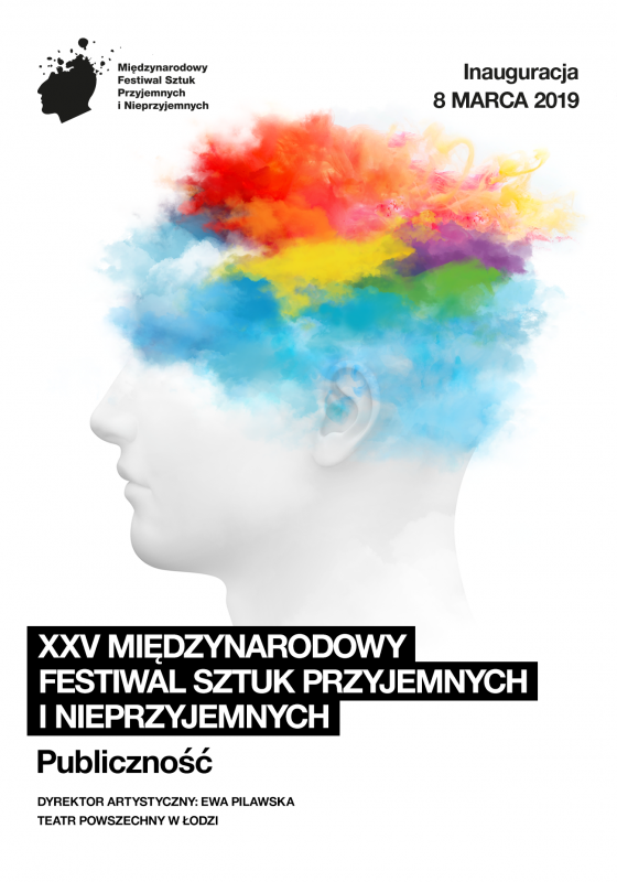 Plakat XXV Międzynarodowego Festiwalu Sztuk Przyjemnych i Nieprzyjemnych (źródło: materiały prasowe organizatora)