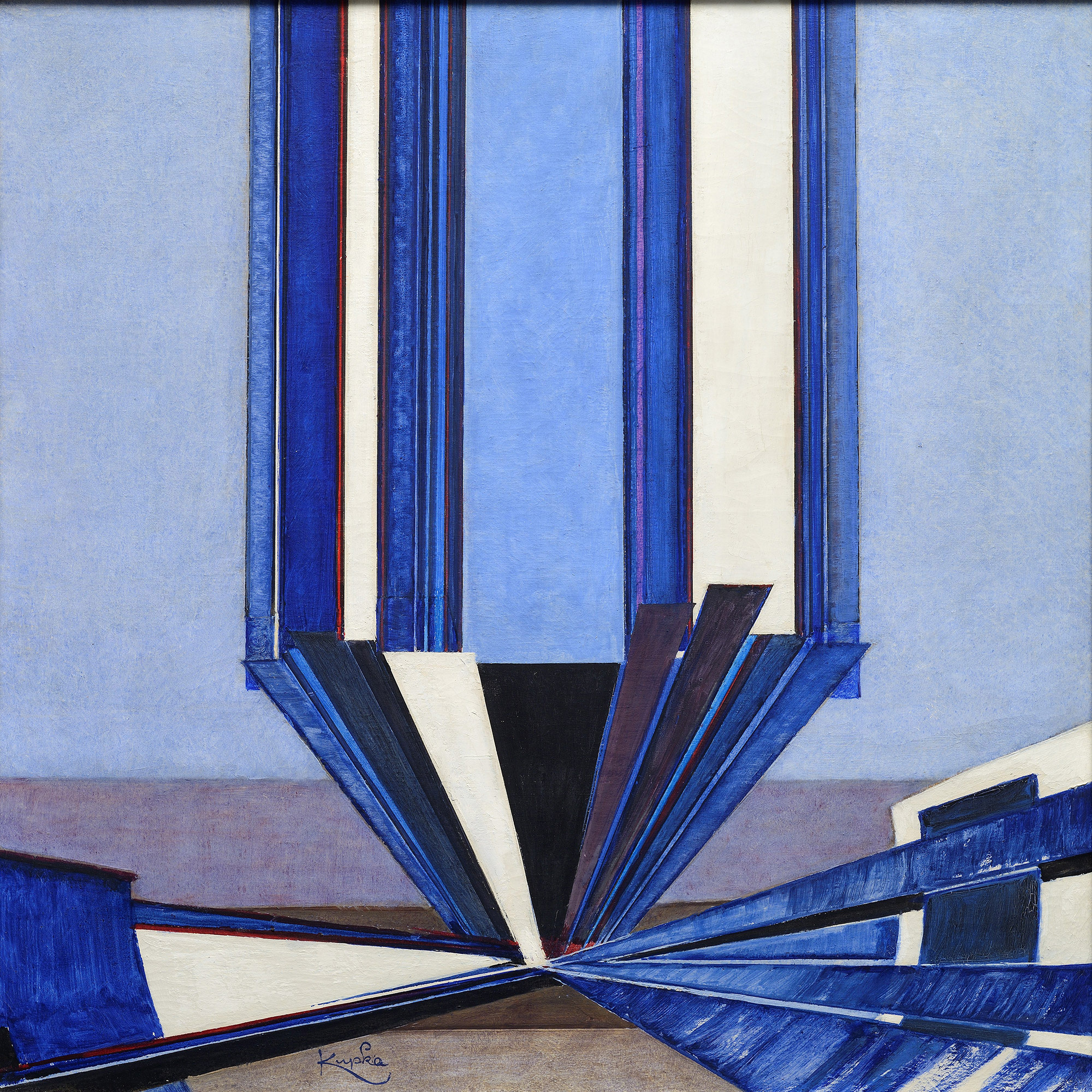 František Kupka, Kształt niebieski A II, 1919–1924, Robert Runták sbírka Olomouc (źródło: materiały prasowe)