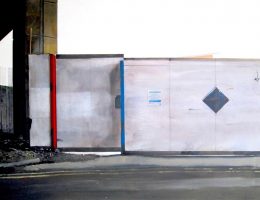 Price Narbi, Obraz podwórza bez tytułu (Albert) / Untitled Yard Painting (Albert), 2015, akryl na płótnie/Acrylic on canvas, fot. © Priseman Seabrook Collection (źródło: materiały prasowe)