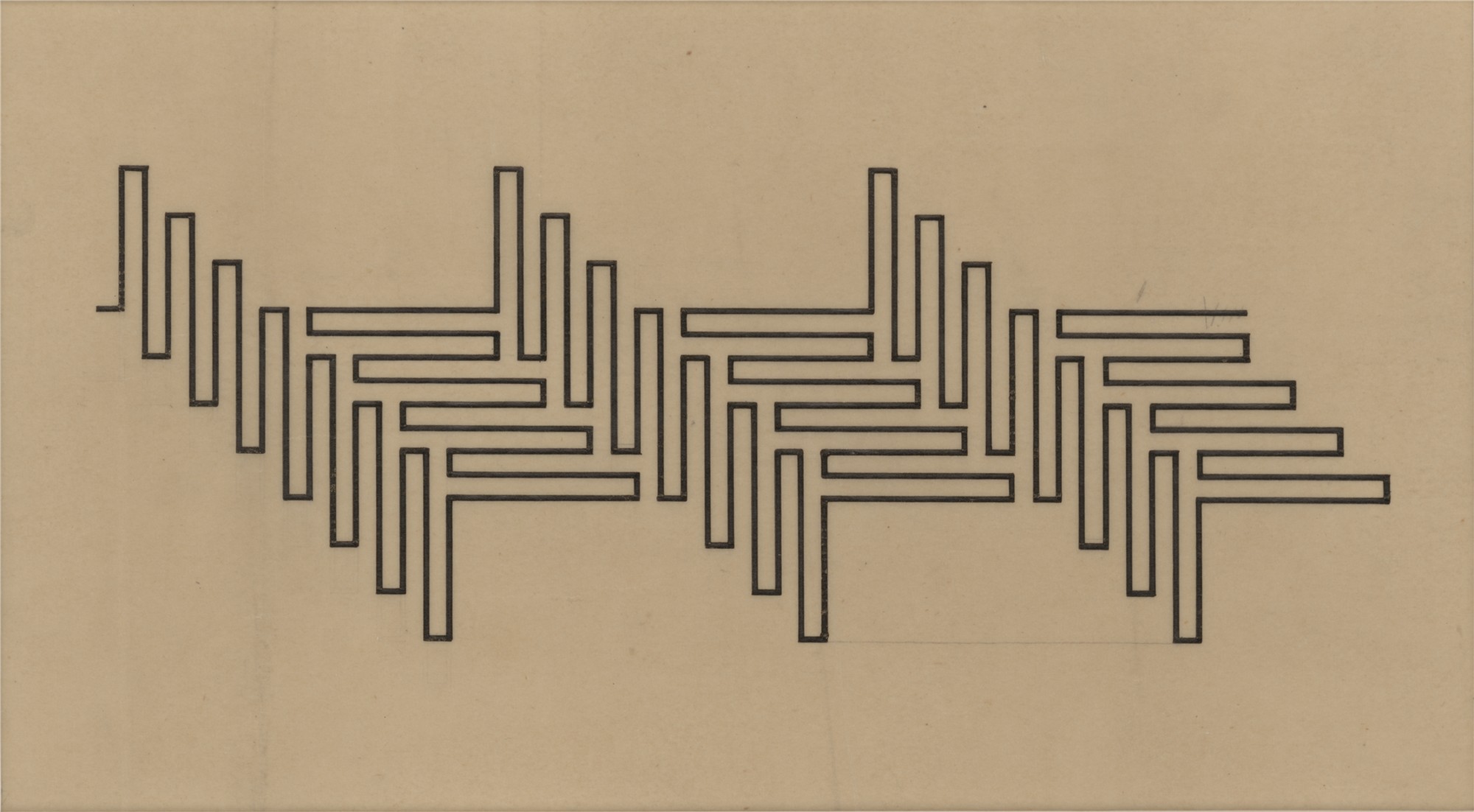 Wacław Szpakowski, Z serii A: A 1, 1930, kalka, tusz (źródło: materiały prasowe)